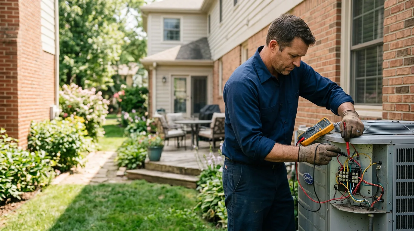 HVAC technician working near Brocket, ND